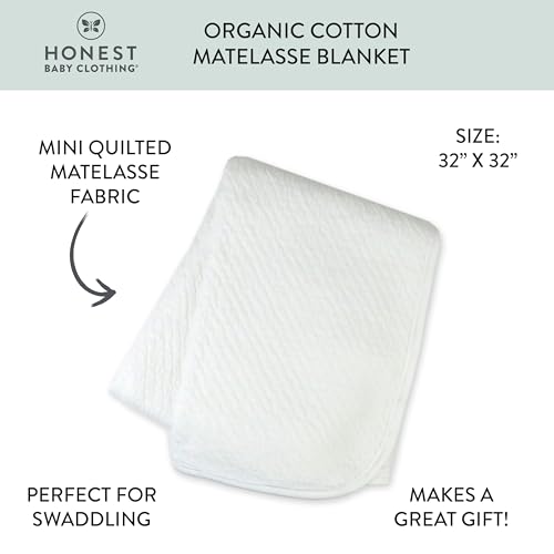 HonestBaby Reversible Receiving Blanket 100 Organic Cotton One Size