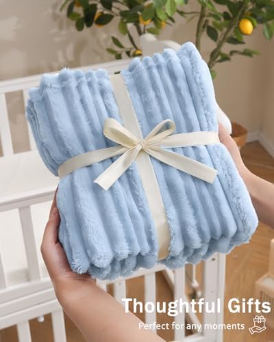 HOMRITAR Baby Blanket 30x40 Inches Ultra Soft Fluffy Fleece