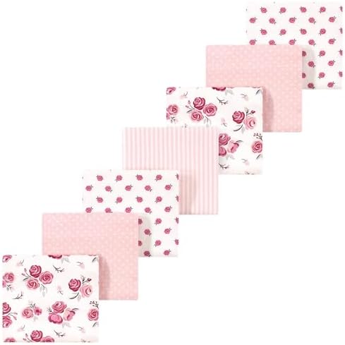 Luvable Friends Little Treasure Flannel Receiving Blankets 7pk 3