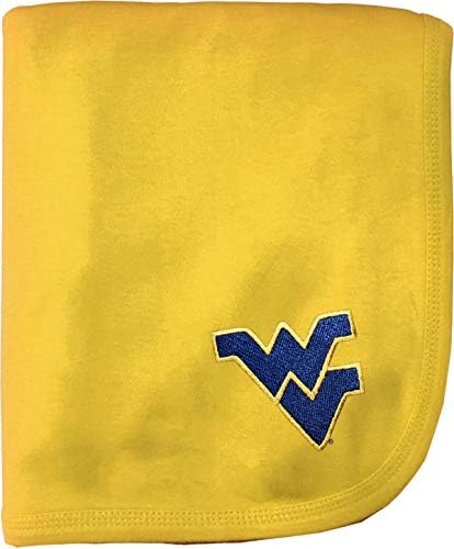 Creative Knitwear West Virginia University Mountaineers Solid Baby Blanket 33 x 36