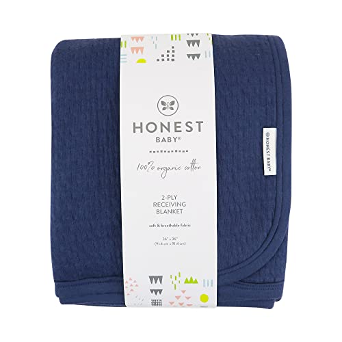 HonestBaby Organic Cotton Reversible Receiving Blanket