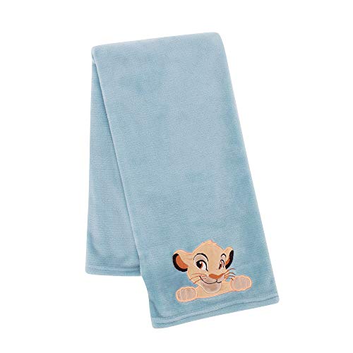 Lambs Ivy Lion King Adventure Baby Blanket Blue 30x40 Inch