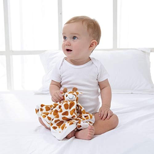 Apricot Lamb 14 Inch Yellow Giraffe Security Blanket