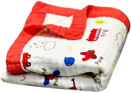 Snuggle Buds 100 Cotton Muslin Baby Blanket Gender-Neutral