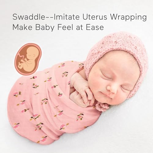 Momcozy Muslin Swaddle Blankets 4 Pack 47x47 Inches