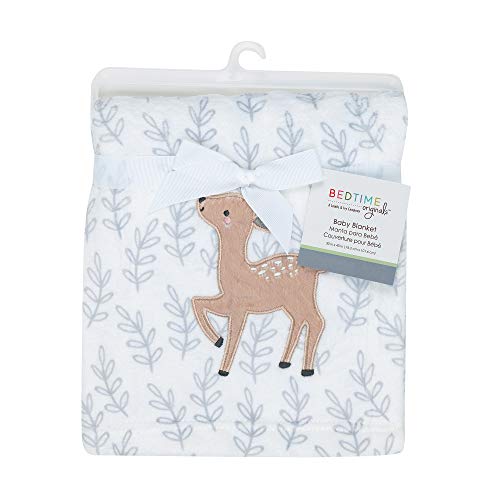 Bedtime Originals Deer Park Baby Blanket White 1