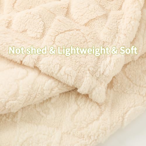 Yagle Mate 2 Pcs Cream White Small Blanket for Kids 1