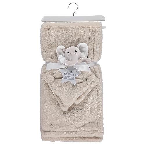 Cudlie Ultra-Soft Plush Baby Blanket with Lovie - Bear Koala or Elephant