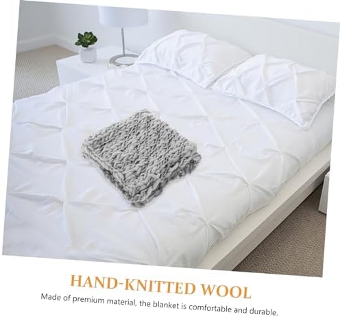 Veemoon 1pc Handmade Knitting Wool Blanket for Newborn Photography 1