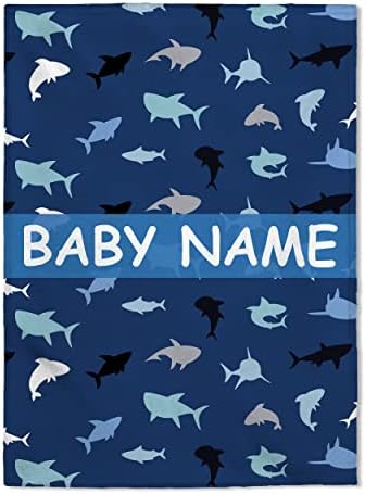 FLOCHIL Personalized Baby Blanket with Name and Elephants
