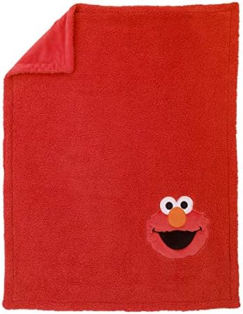 SESAME STREET Elmo Red Sherpa Toddler Blanket 1