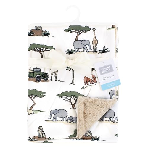 Hudson Baby Unisex Plush Blanket - Going On Safari