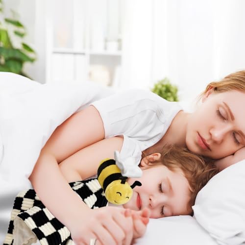 Baby Lovey Blanket with Bee Stuffed Animal 14 Inch