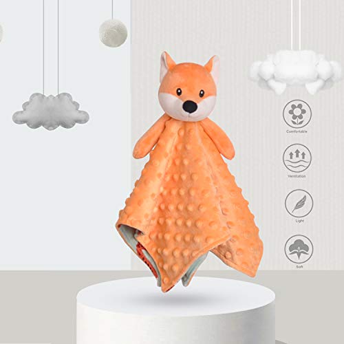BORITAR Christmas Fox Baby Security Blanket 14 Inch
