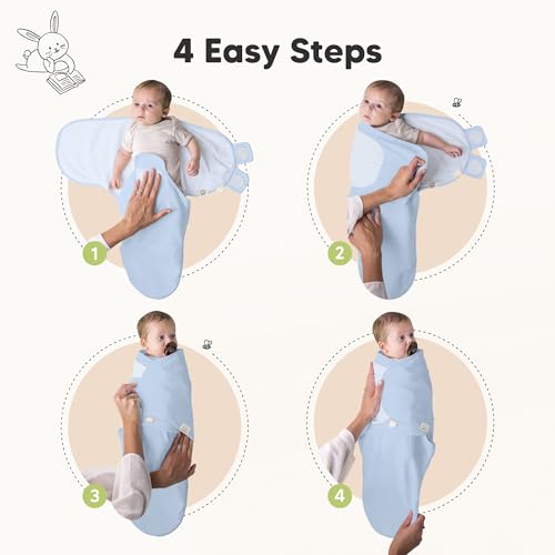 KeaBabies 3-Pack Organic Baby Sleep Sacks