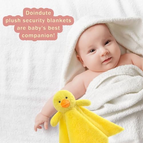 Baby Yellow Duck Security Blanket 14 Inches Plush Stuffed Animal Lovey