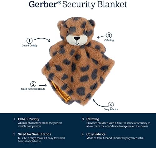 Gerber Cheetah Plush Lovey Blanket One Size
