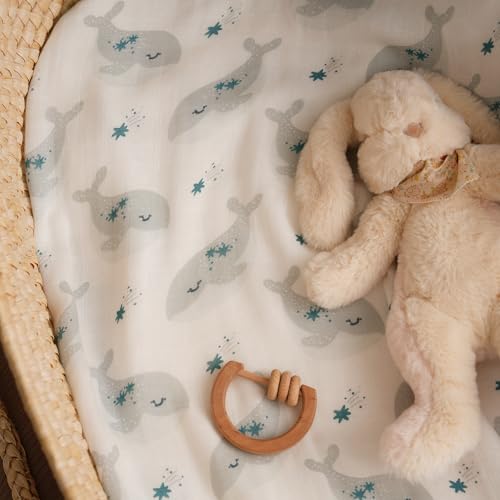 Yoofoss Muslin Swaddle Blankets 4-Pack Neutral Wrap