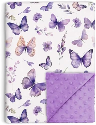 Buerhanerry Butterfly Baby Blanket for Girls