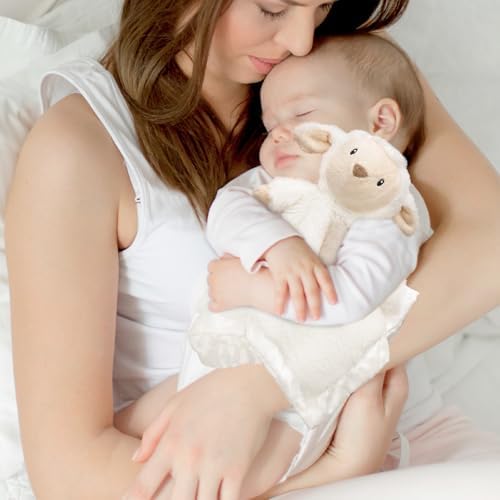 BEILIMU Baby Security Blanket 135 Inch Cute Lamb Plush Snuggle Toy