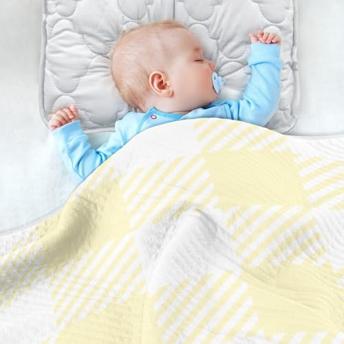 Sinestour Black Buffalo Plaid Baby Blanket