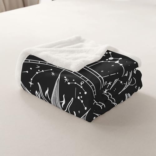 Jejeloiu Boho Exotic Fleece Throw Blanket for Kids Teens and Babies