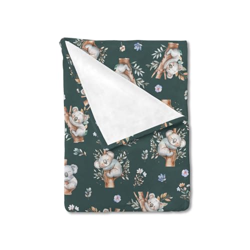 Flannel Koala Bear Baby Blanket 40x50 for Crib and Travel