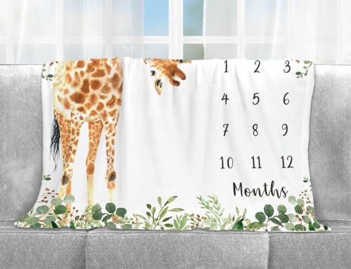 Yuzioey Giraffe Growth Tracking Blanket