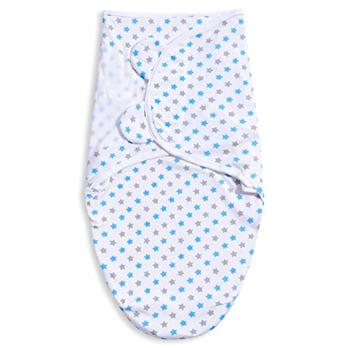 Bubble Bear 3 Pack Baby Swaddle 0-3 Months Blue