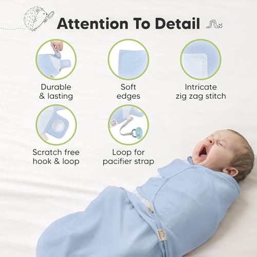 KeaBabies 3-Pack Organic Baby Sleep Sacks