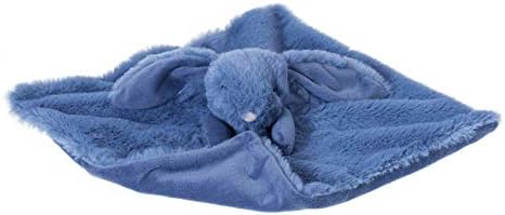 Apricot Lamb Navy Blue Bunny Security Blanket Baby Lovey