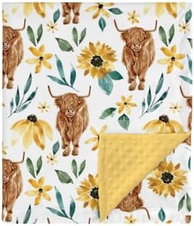 HawSkgFub Mink Baby Blanket Dotted Backing Girls Shower Gift