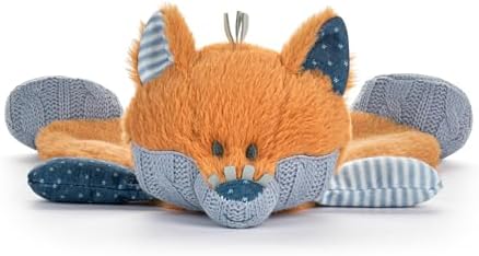 DEMDACO Oddball Plush Fox Blanket Orange and Blue