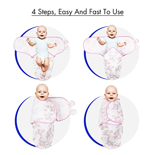 Soarwg Kids 4-Pack Swaddle Sleep Sacks for Newborns