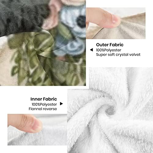 Novusopt Custom Baby Blanket with Name - Panda Design 30x40