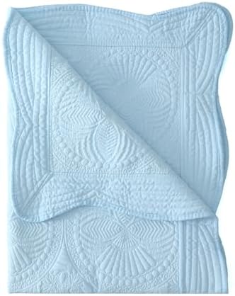 MONOBLANKS Baby Quilt Personalized Monogram Lightweight Embossed Throw Blanket 1