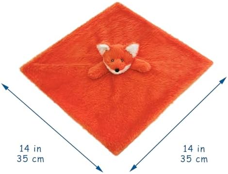 Doindute Baby Orange Fox Plush Security Blanket 14 Inches