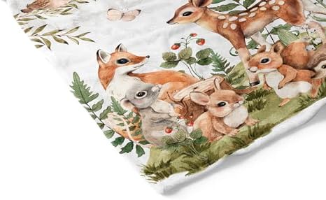 Unique Woodland Ultra Soft Fleece Baby Blanket 30x40in 1