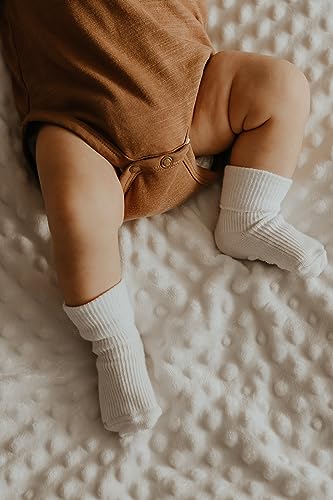 Sea Zaela Soft Double Layer Baby Blanket with Dotted Fleece Backing