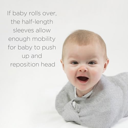 SwaddleDesigns Transitional Swaddle Sack 0-3 Months Heathered Oatmeal