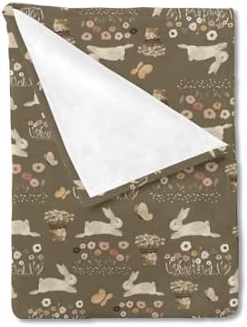 Cute Hopping Bunnies Baby Blanket for Newborn Toddlers