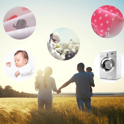 Waoot Kdet Cotton Flannel Receiving Blanket 8 Pcs