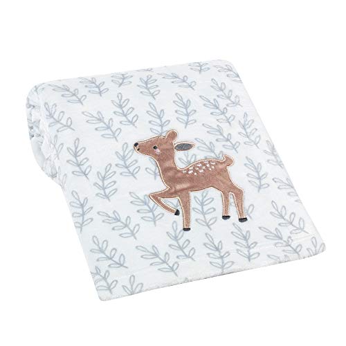 Bedtime Originals Deer Park Baby Blanket White 1
