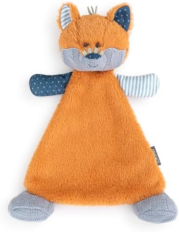 DEMDACO Oddball Plush Fox Blanket Orange and Blue