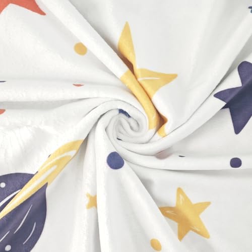 VivaCozy Baby Blanket Space Planet Gray
