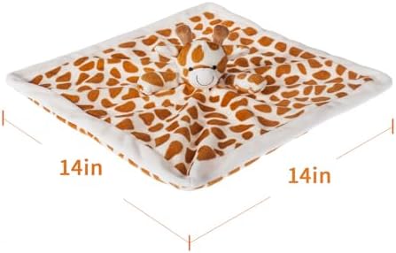 Apricot Lamb 14 Inch Yellow Giraffe Security Blanket