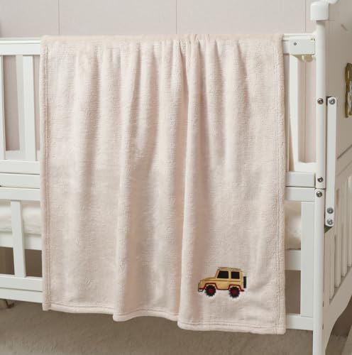 CREVENT 30X40 Jeep Baby Blanket for Girls Boys Infants Toddlers
