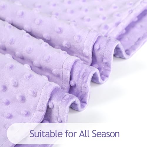 Man Fai Sky Baby Blanket for Girls 30x40 Inch Purple