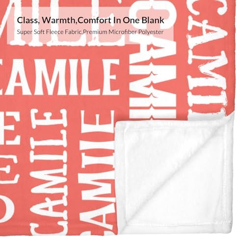 Deven Text Red Watermelon Personalized Baby Blanket 30x40 in
