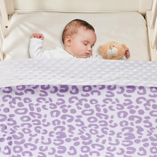 Super Soft Double Layer Minky Baby Blanket for Newborns